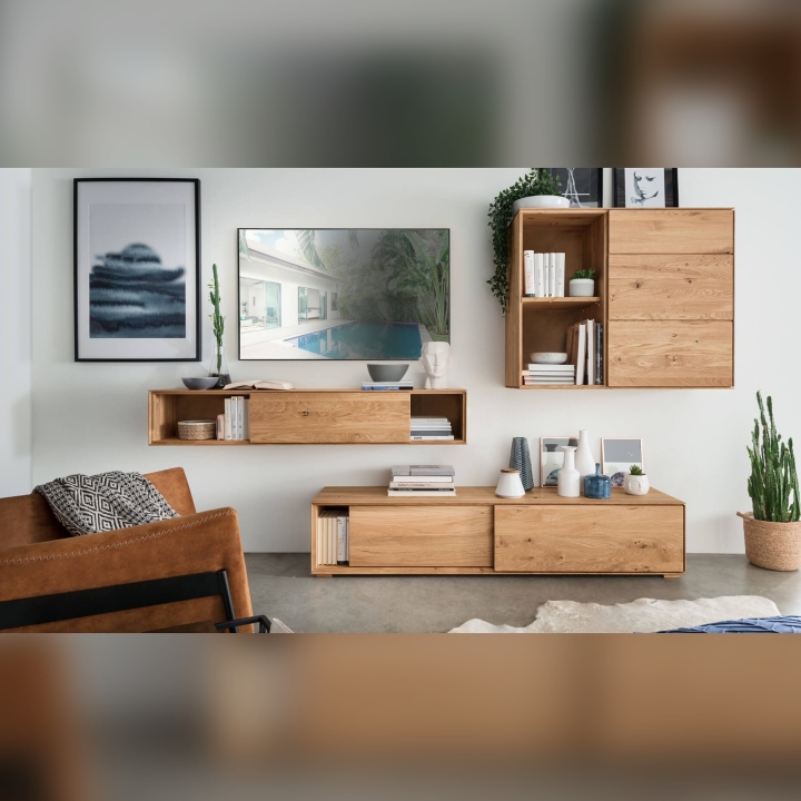 Szafka RTV dębowa II Momos