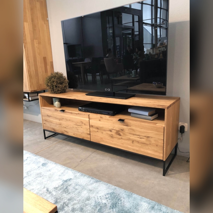 Szafka RTV II dębowa Hodur