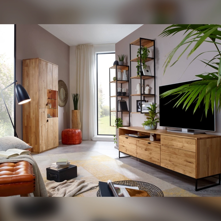 Szafka RTV III dębowa Hodur