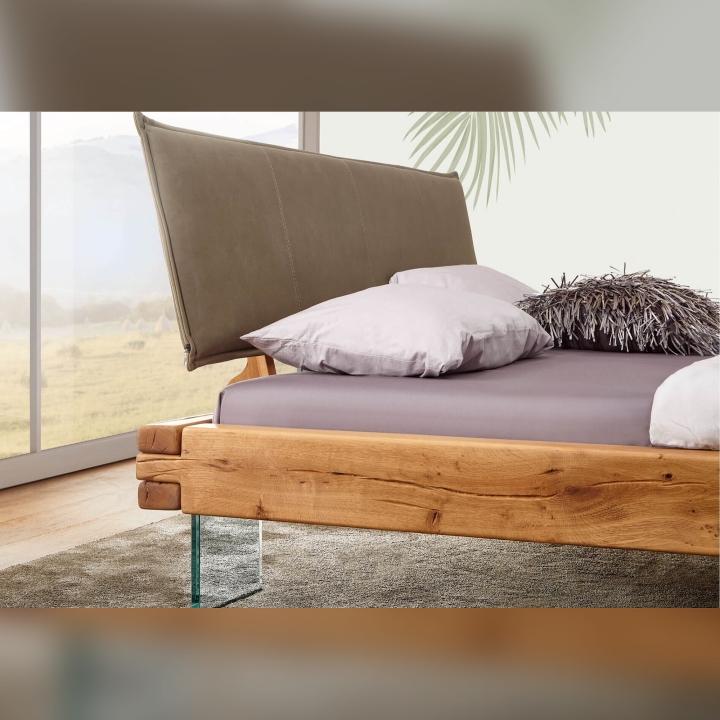 Łóżko dębowe lewitujące Alioth 160x200 cm