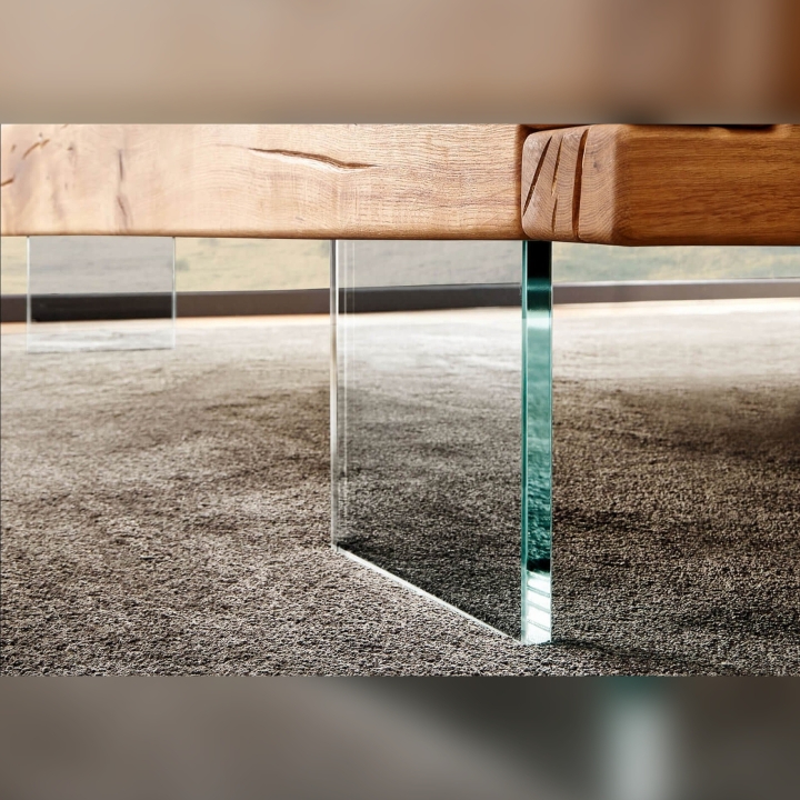 Łóżko dębowe lewitujące Alioth 180x200 cm