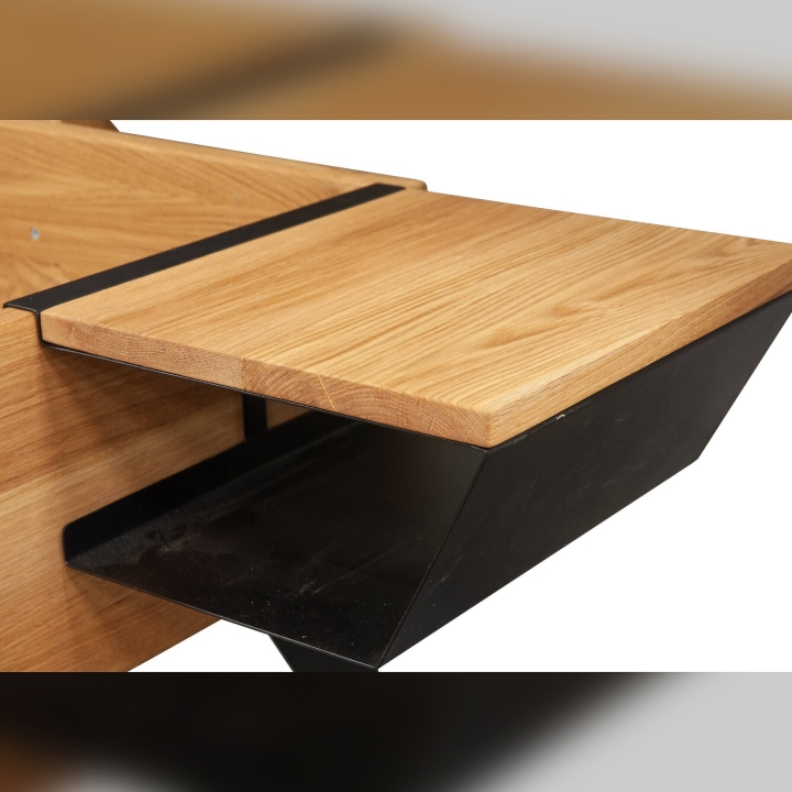 Szafka nocna dębowa wisząca do łóżka Kana