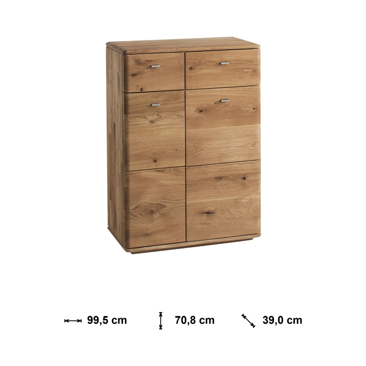 Komoda dębowa Denver dąb rustical