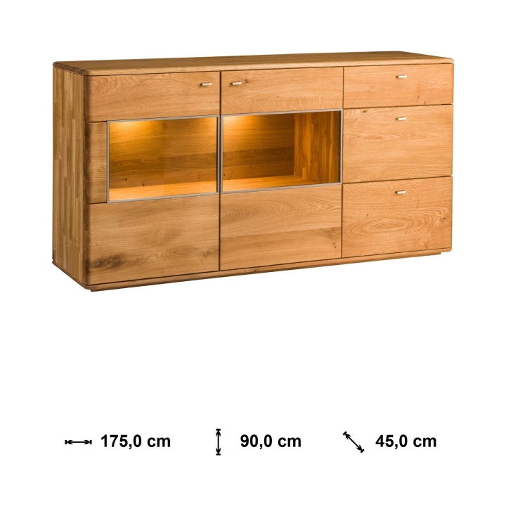 Komoda Denver III dębowa dąb rustical