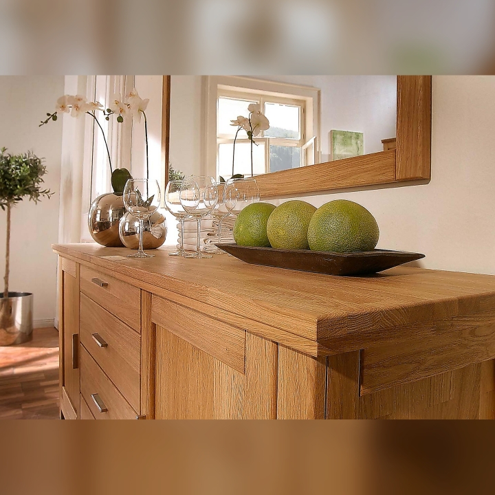 Komoda dębowa niska Porto olej natura