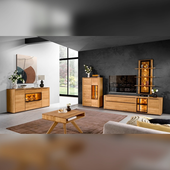 Komoda dębowa II Luna olej natura