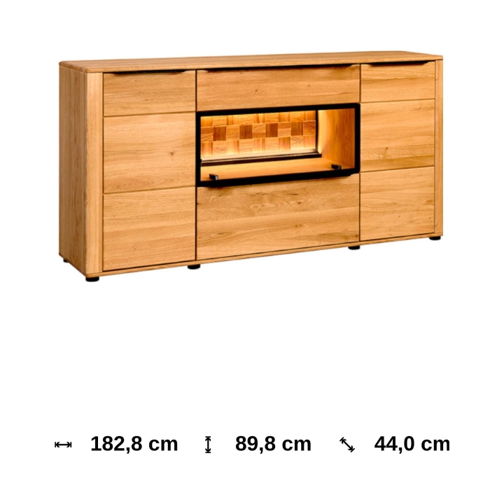 Komoda dębowa II Luna olej natura