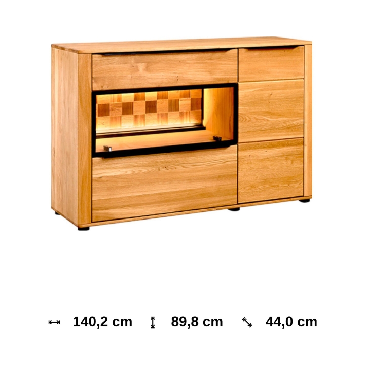 Komoda dębowa I Luna olej natura