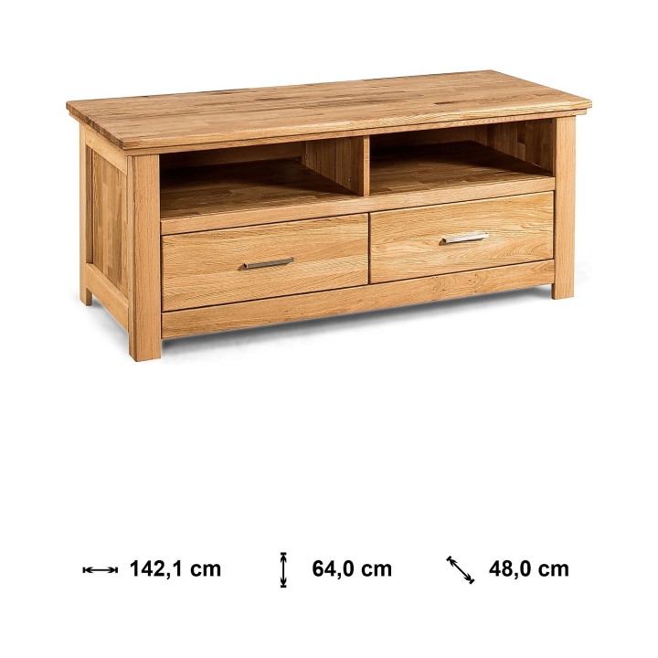 Szafka RTV dębowa I Porto olej natura