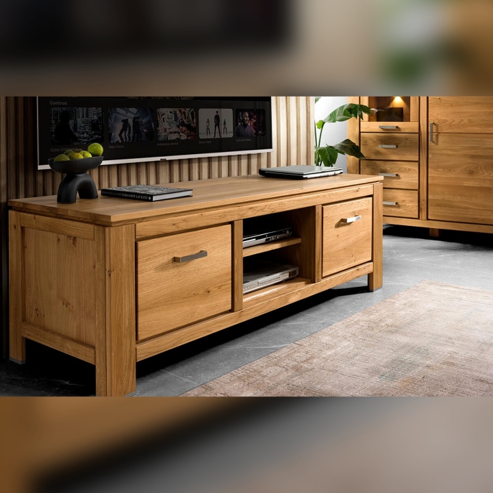 Szafka RTV dębowa Faro olej natura