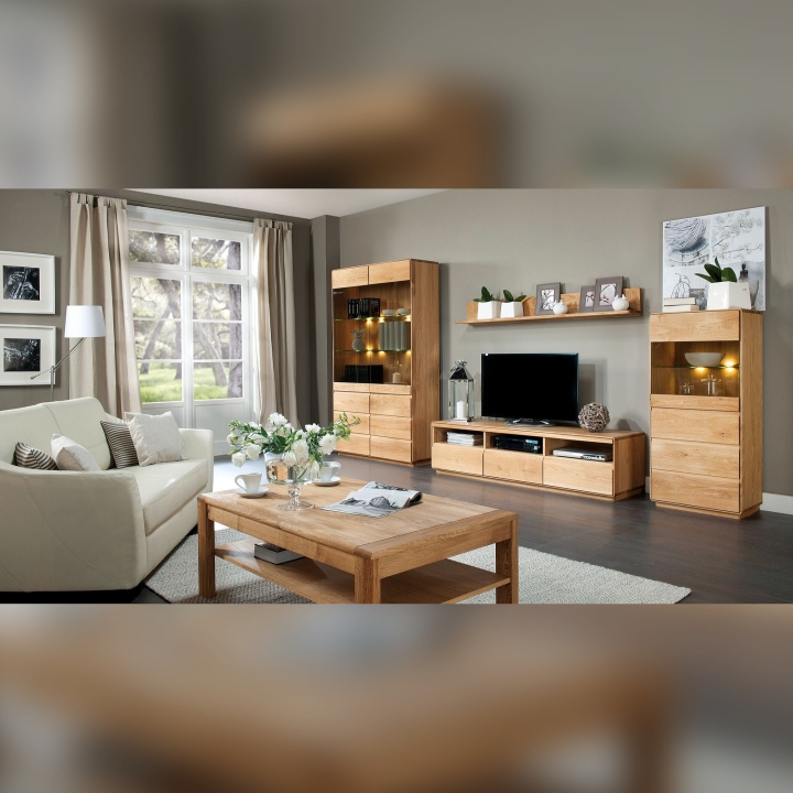 Szafka RTV II dębowa Atlanta olej natura