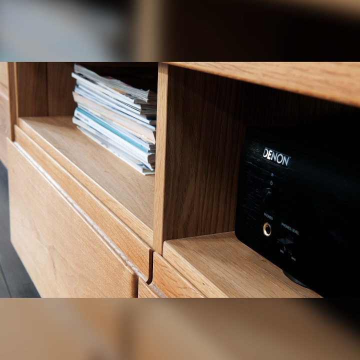 Szafka RTV II dębowa Atlanta olej natura