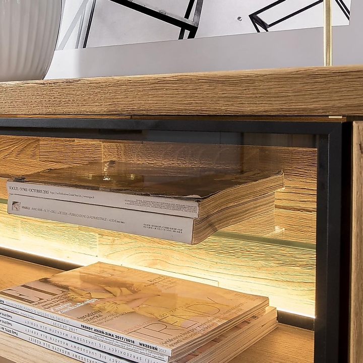 Szafka RTV dębowa II Vigo olej natura