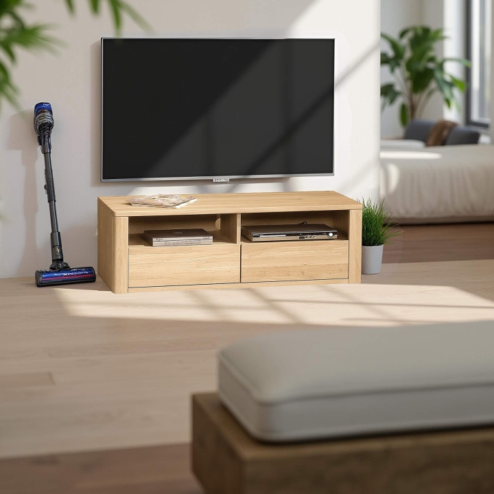 Szafka RTV dębowa I Orlando olej bianco