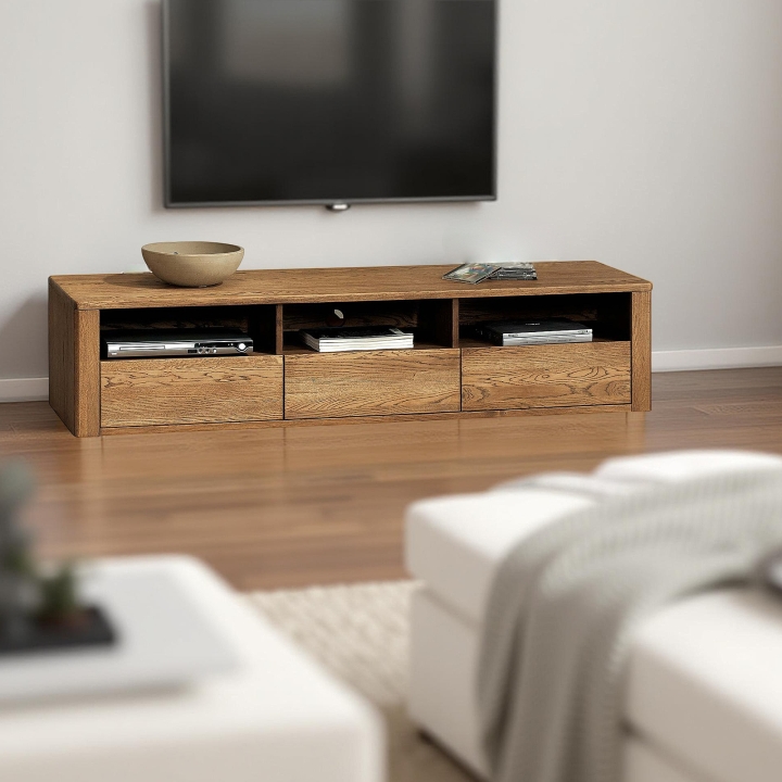 Szafka RTV dębowa II Orlando olej bursztyn