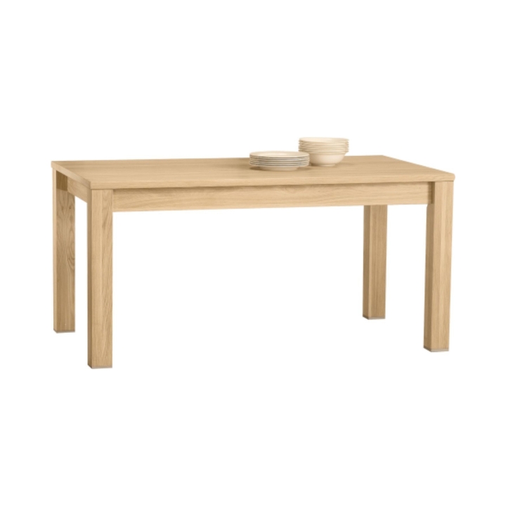 Stół rozkładany dębowy Orlando olej bianco 140x90