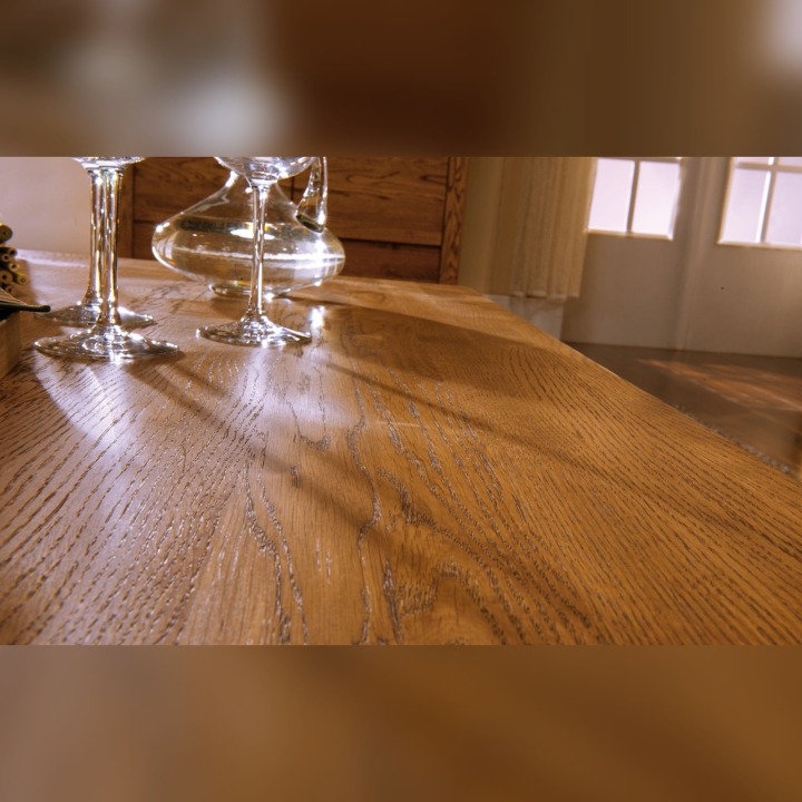 Stół rozkładany dębowy Orlando olej bursztyn 140x90