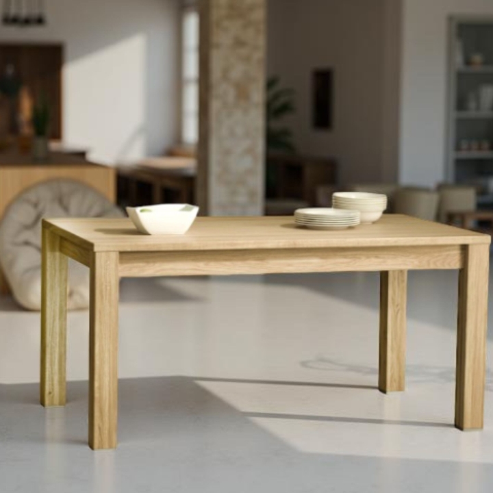 Stół rozkładany dębowy  Orlando olej natura 140x90