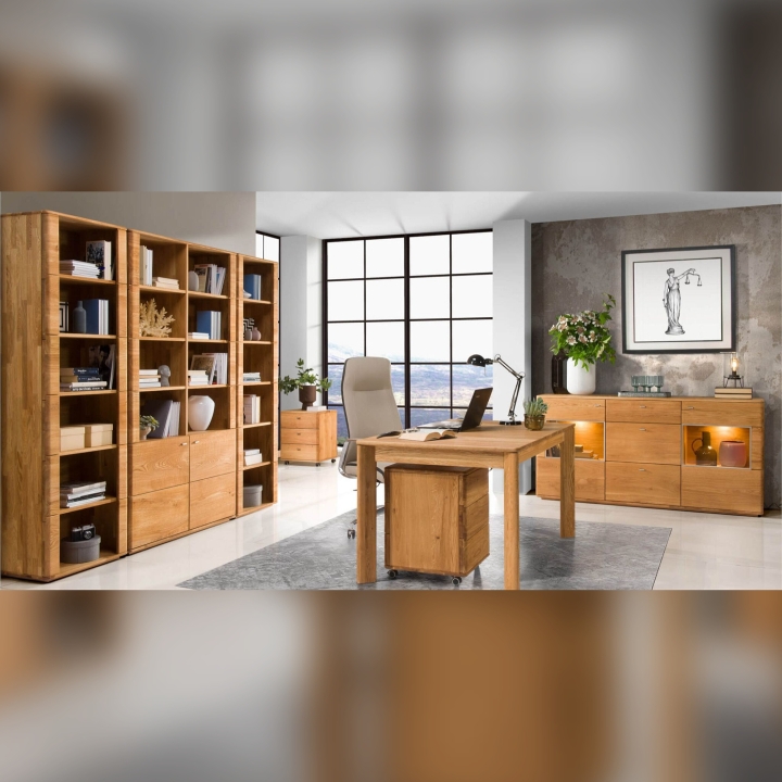 Regał dębowy III Denver rustical