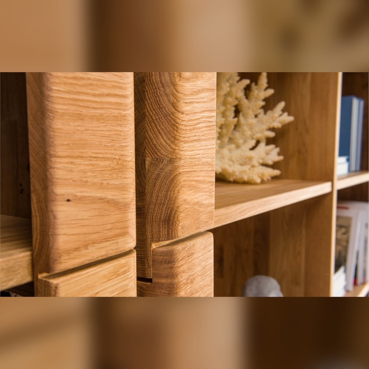 Regał dębowy II Denver rustical