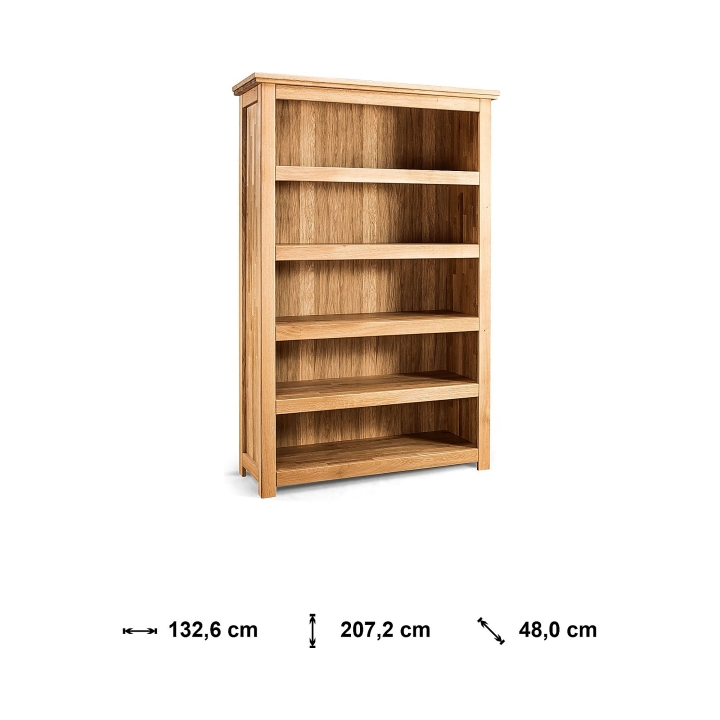 Regał dębowy IV Porto olej natura