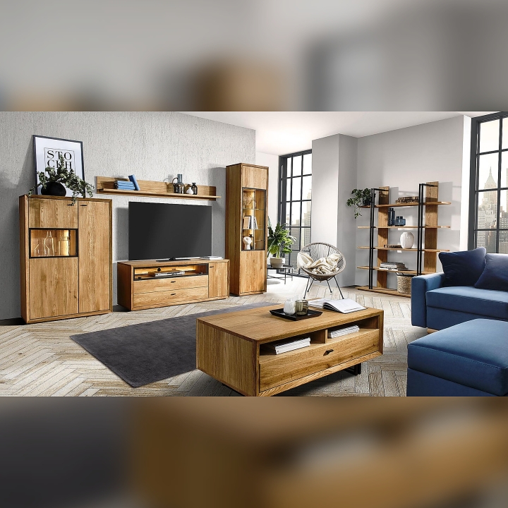 Regał dębowy Vigo olej natura