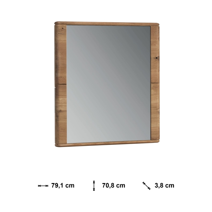 Lustro Denver II dębowe dąb rustical