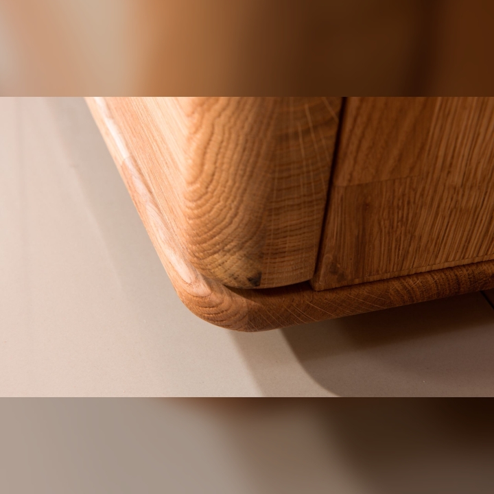 Witryna dębowa 2-drzwiowa Denver dąb rustical