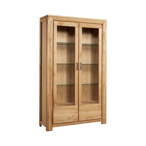 Witryna dębowa 2-drzwiowa sęczny Faro