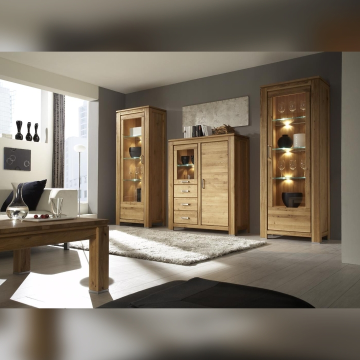 Witryna dębowa Faro prawa dąb sęczny