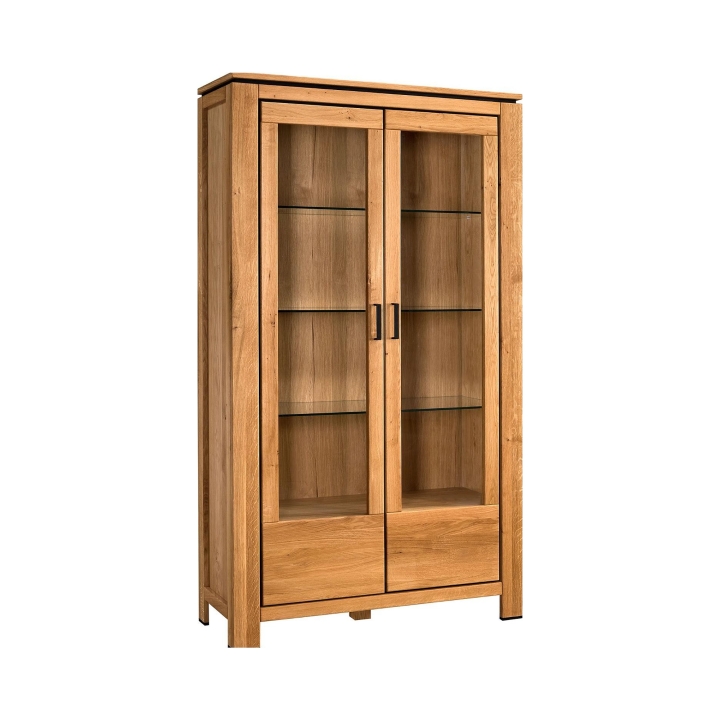 Witryna dębowa 2-drzwiowa Faro II dąb sęczny