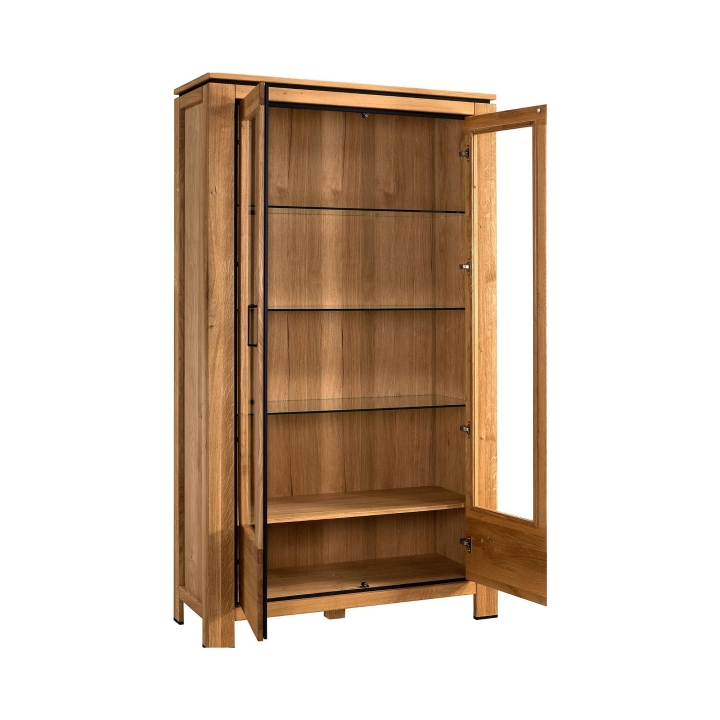 Witryna dębowa 2-drzwiowa Faro II dąb sęczny