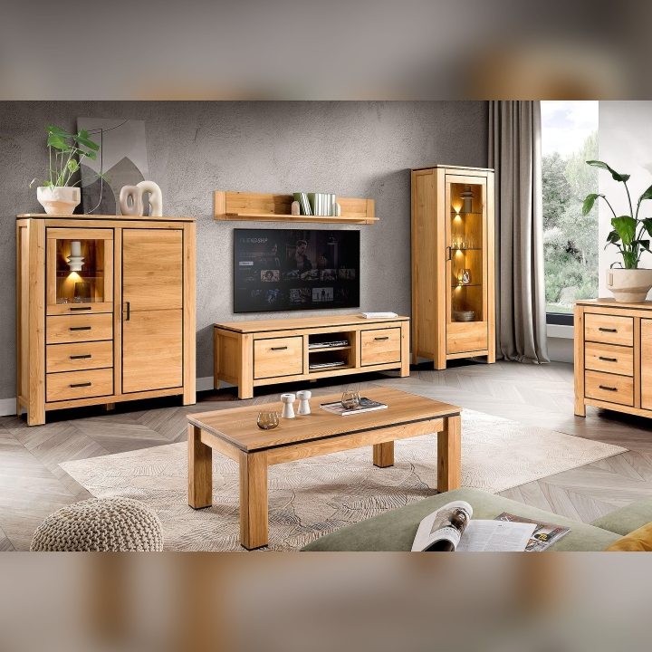 Witryna dębowa Faro II prawa dąb sęczny