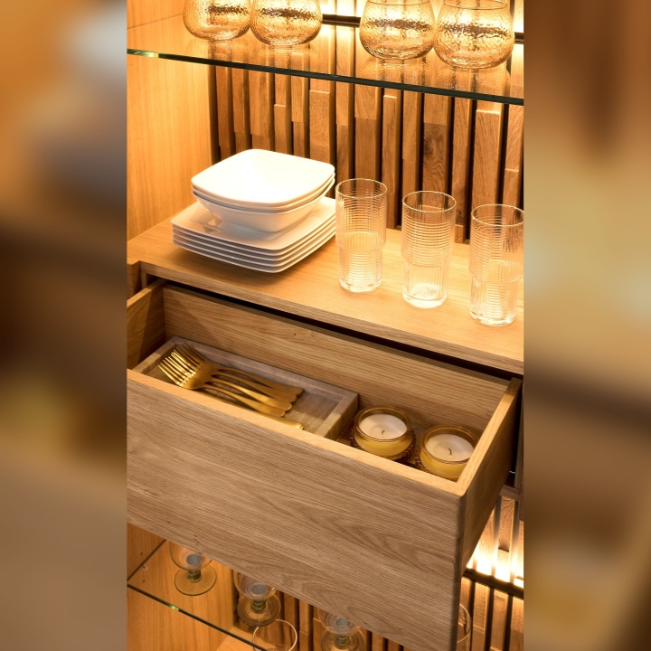 Witryna III dębowa Tramonto