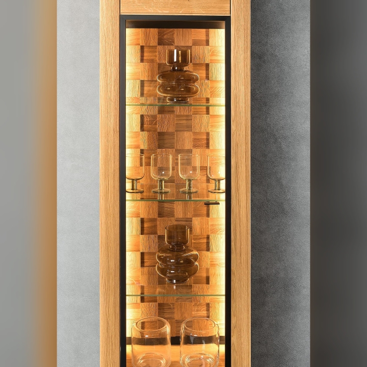 Witryna dębowa Luna olej natura