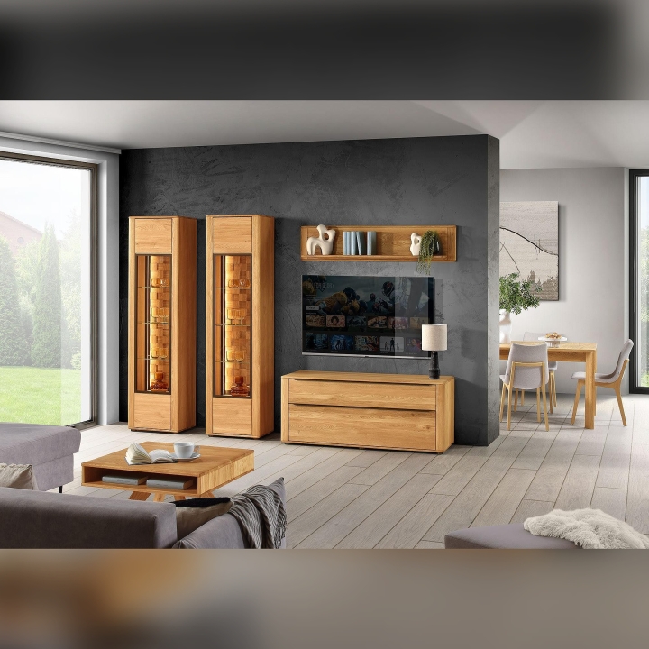 Witryna dębowa Luna olej natura