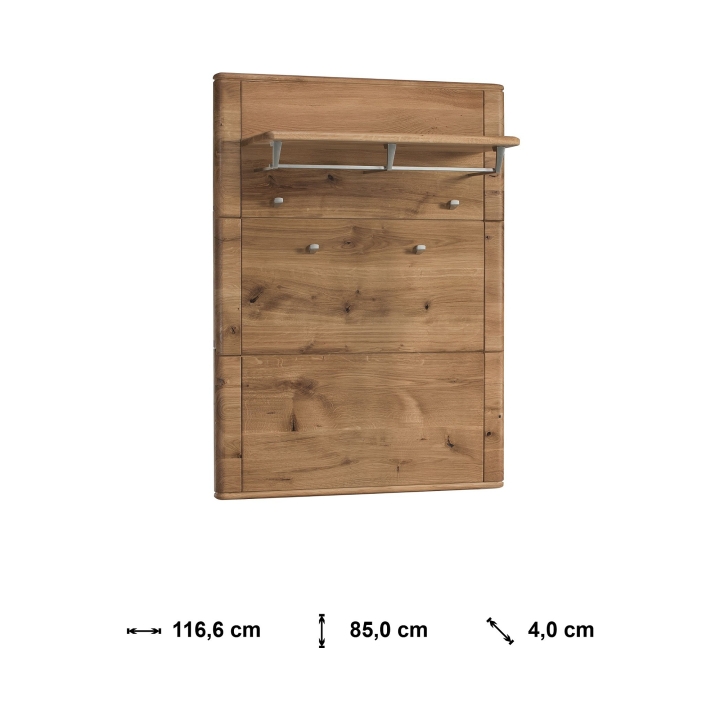 Panel ścienny/wieszak dębowy Denver dąb rustical