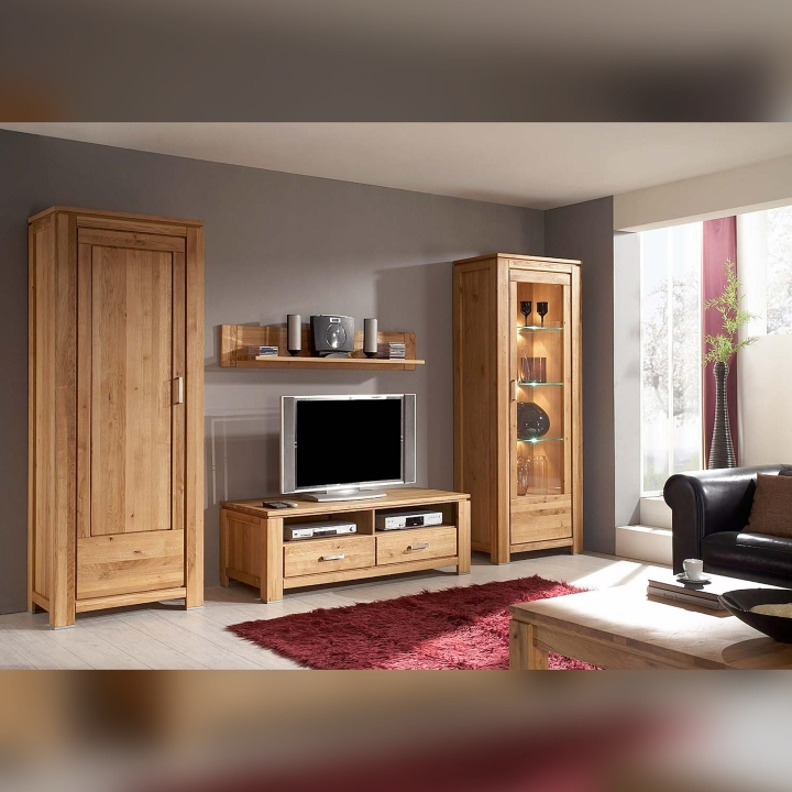 Półka wisząca dębowa Faro dąb sęczny 145 cm