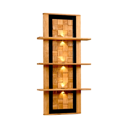 Panel ścienny wiszący dębowy Luna olej natura