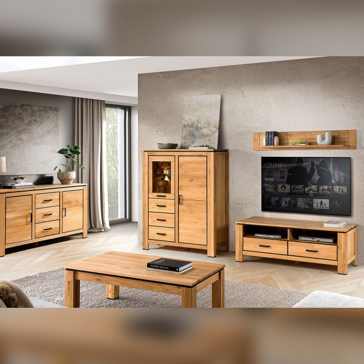 Stolik kawowy dębowy Faro II dąb sęczny 120×70