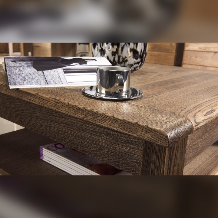 Stolik kawowy dębowy I Atlanta dąb palony 75x75