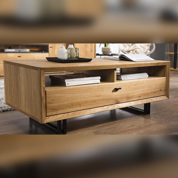 Stolik kawowy Vigo olej natura 120x60