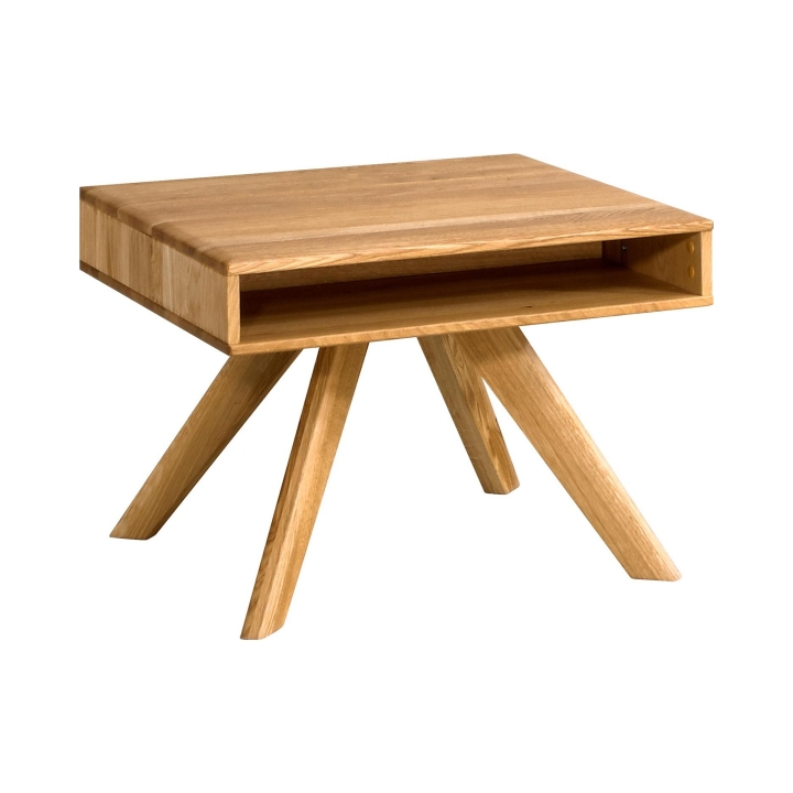 Stolik kawowy dębowy Tramonto 70x70