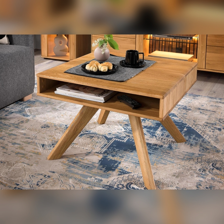 Stolik kawowy dębowy Tramonto 70x70