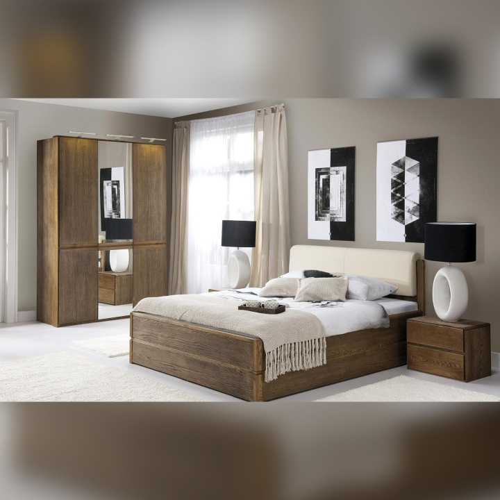 Szafka nocna dębowa I Atlanta dąb palony