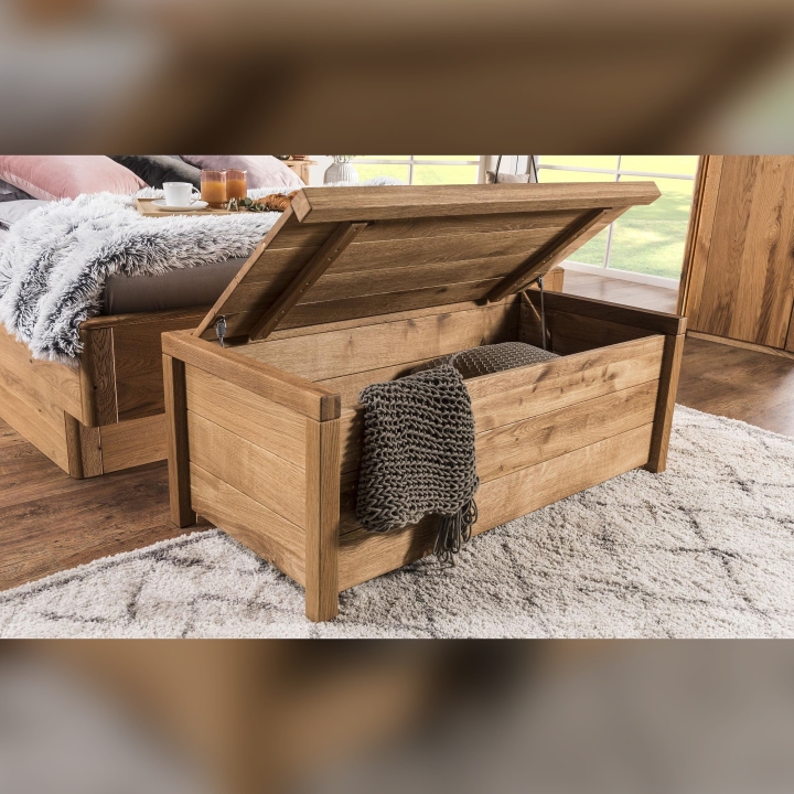 Duża dębowa skrzynia Denver dąb rustical