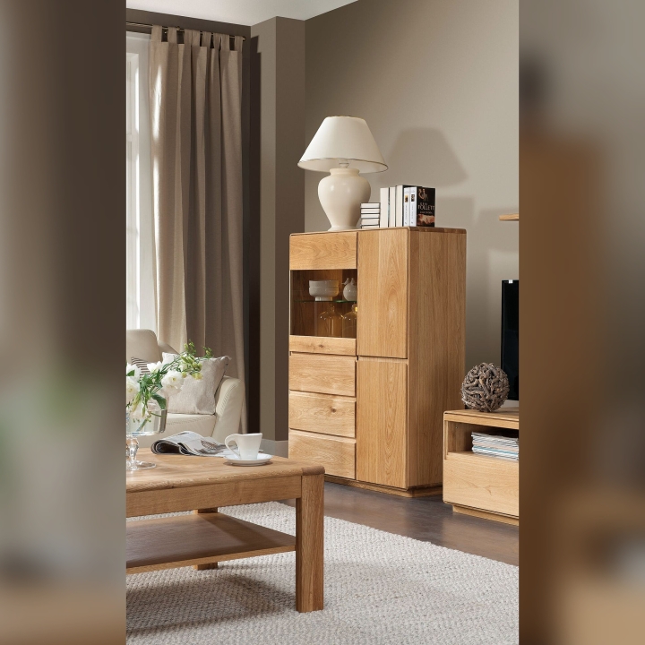 Kredens dębowy Atlanta olej natura