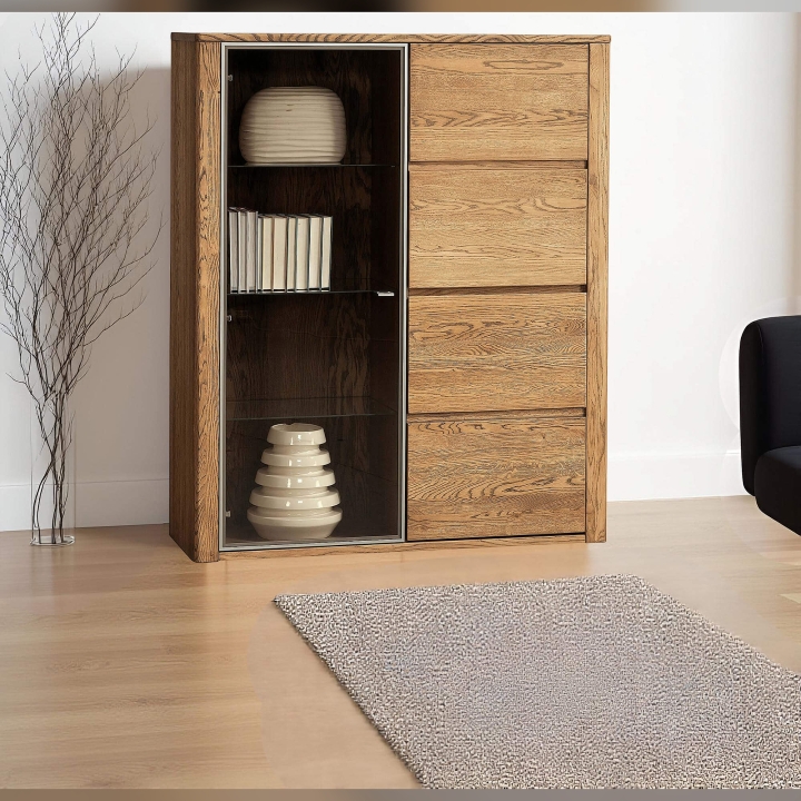 Kredens dębowy IV Orlando olej bursztyn