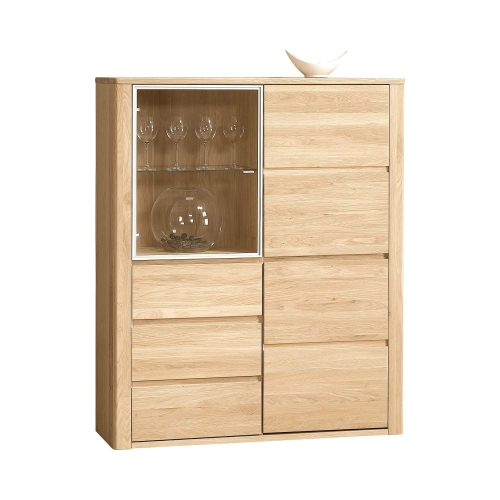 Kredens dębowy III Orlando olej bianco