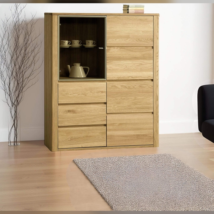 Kredens dębowy III Orlando olej natura